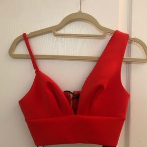 Red Crop Top